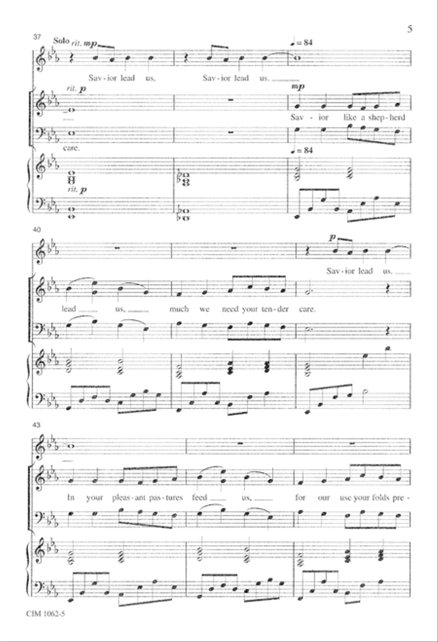 You Know I Am Always With You 4-Part scores gallery preview page 6
