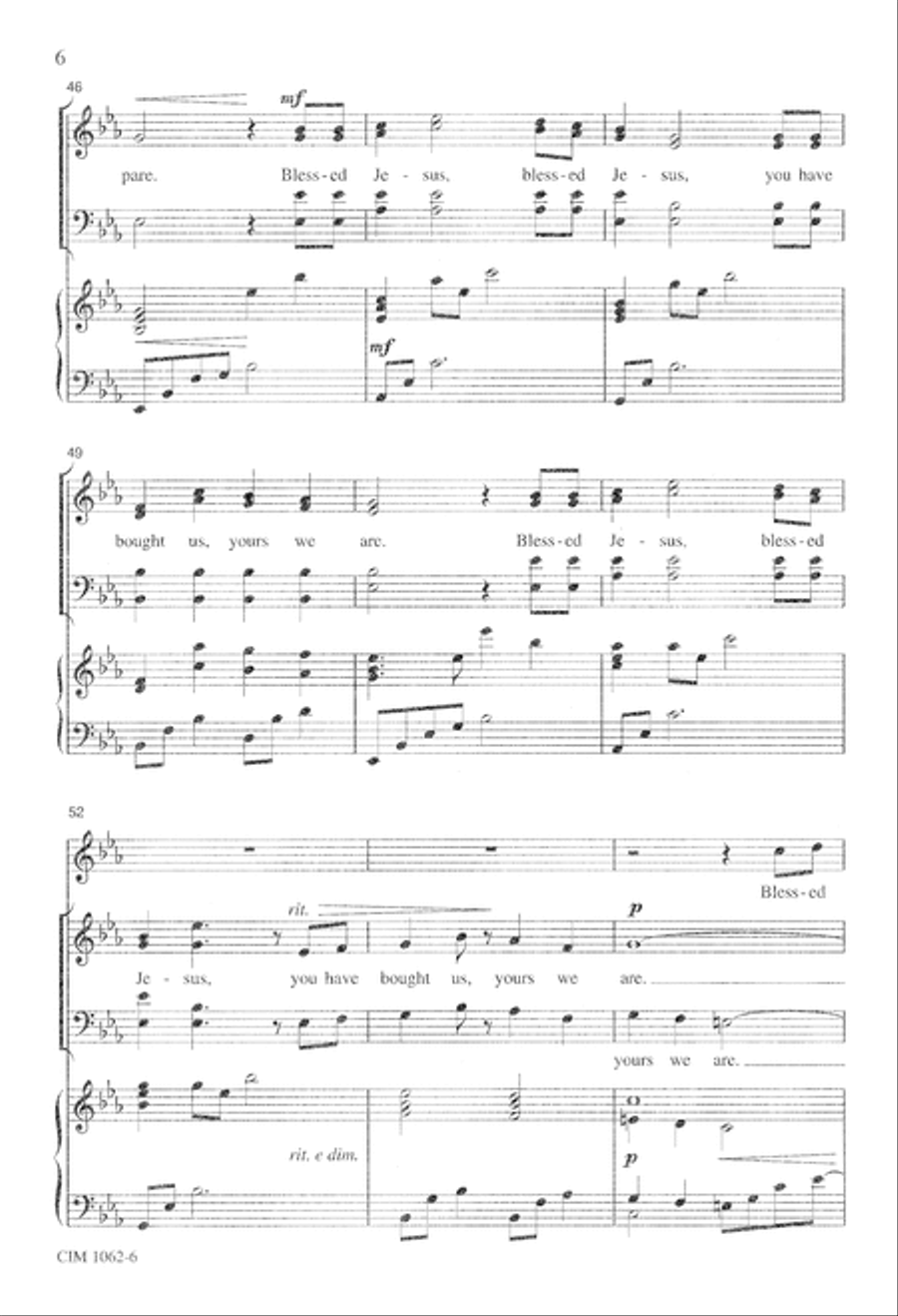 You Know I Am Always With You 4-Part scores gallery preview page 7