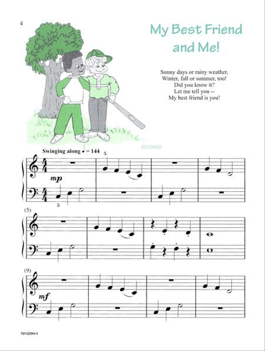 Noona Comprehensive Piano Four Hand Duet Level 1 Piano Method scores gallery preview page 4