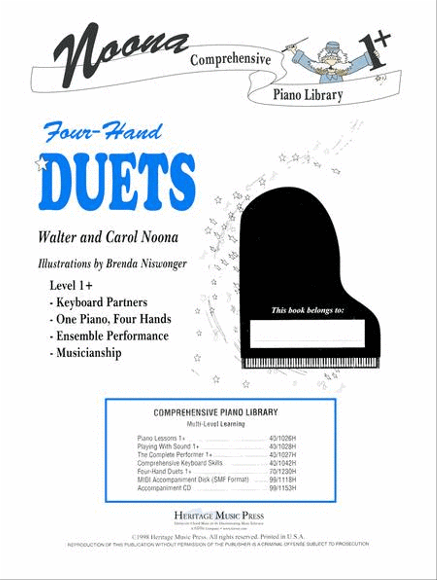 Noona Comprehensive Piano Four Hand Duet Level 1+ Piano Method scores gallery preview page 1