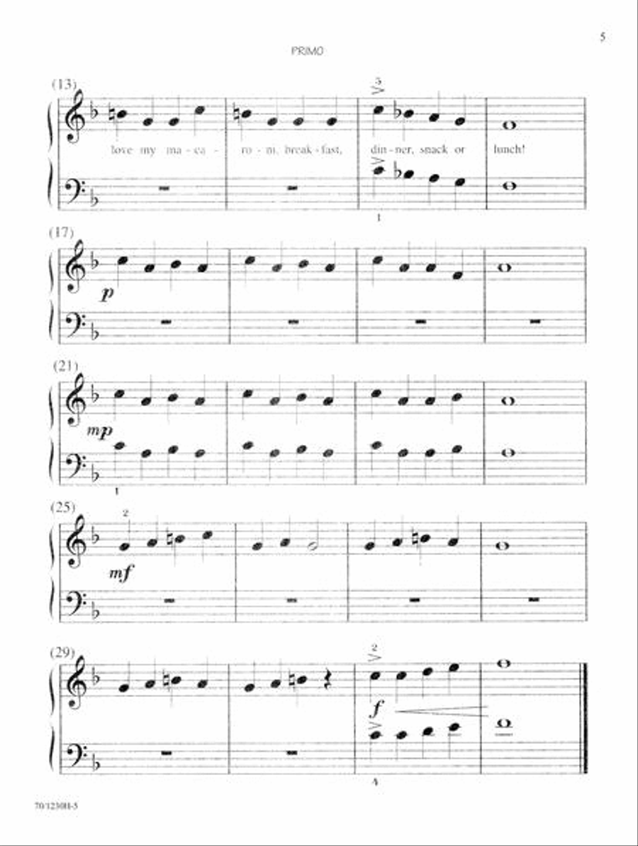 Noona Comprehensive Piano Four Hand Duet Level 1+ Piano Method scores gallery preview page 5