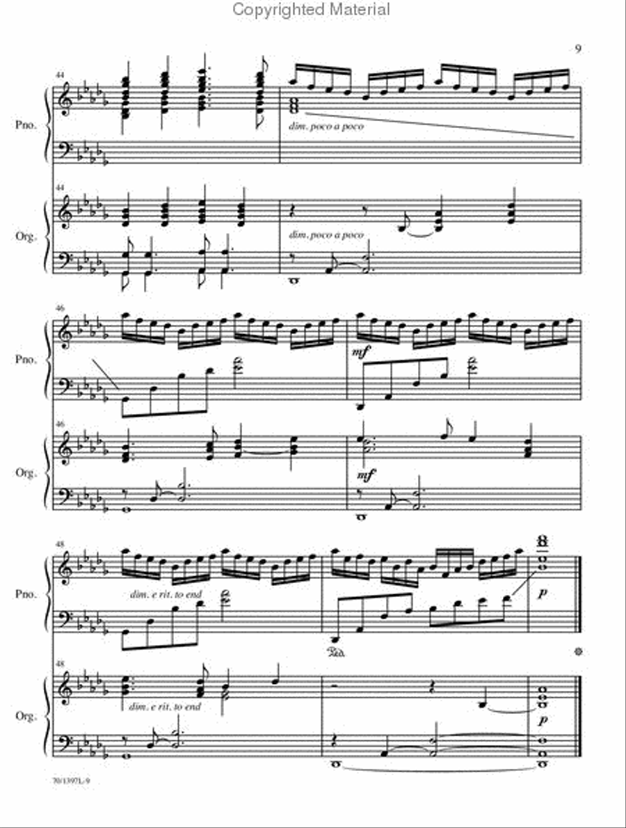Praise and Glory for Organ and Piano Organ scores gallery preview page 9