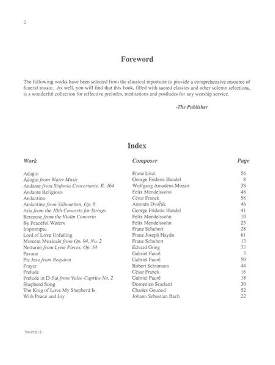 Funeral Classics for Piano Piano Solo scores gallery preview page 3