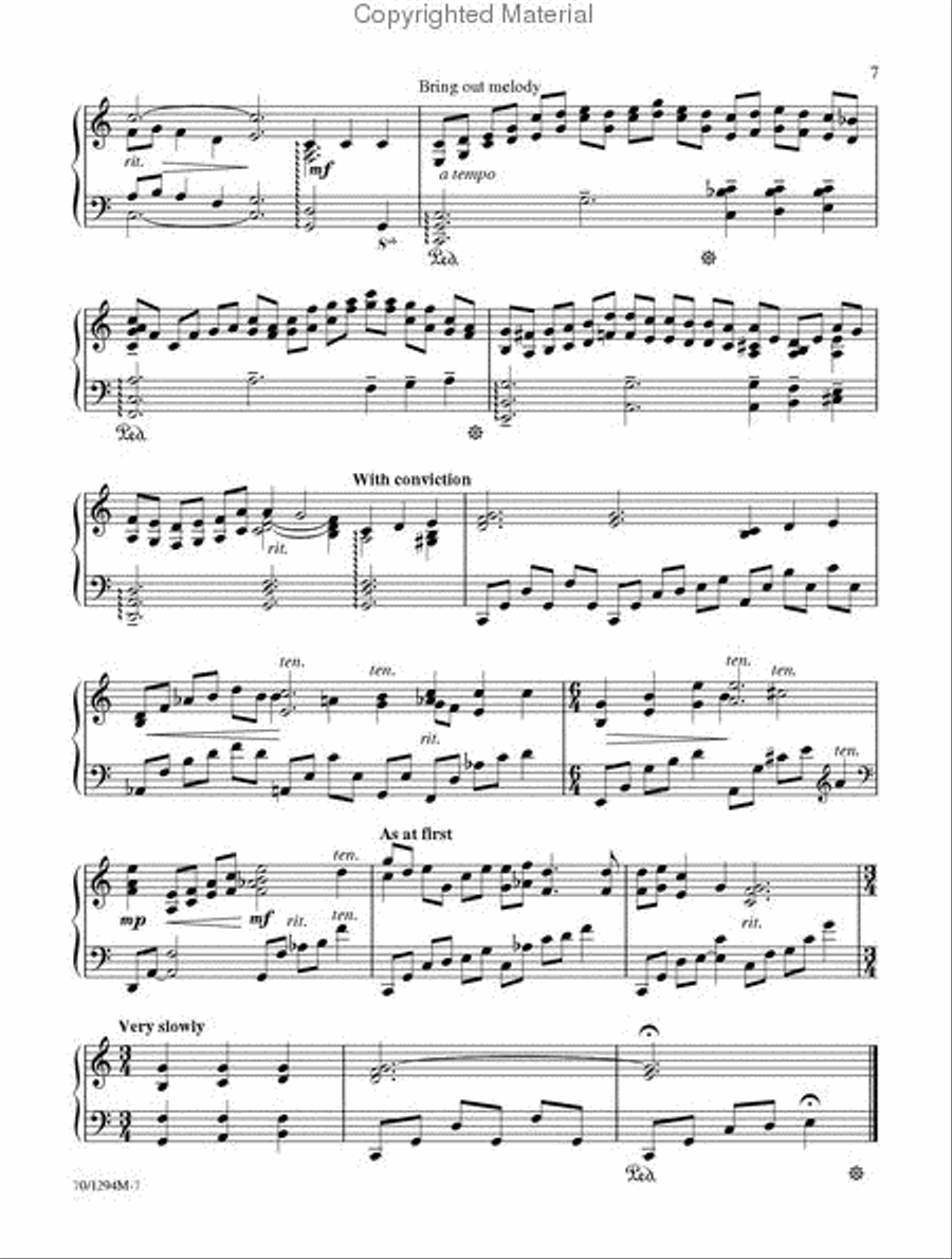 To Trust in Jesus Piano Solo scores gallery preview page 4