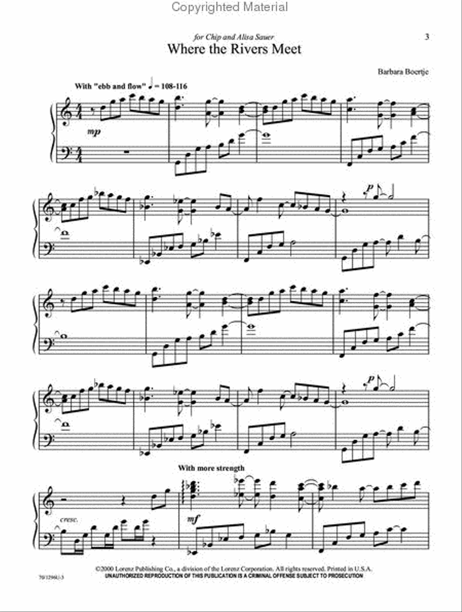 Waters of Life Piano Solo scores gallery preview page 2