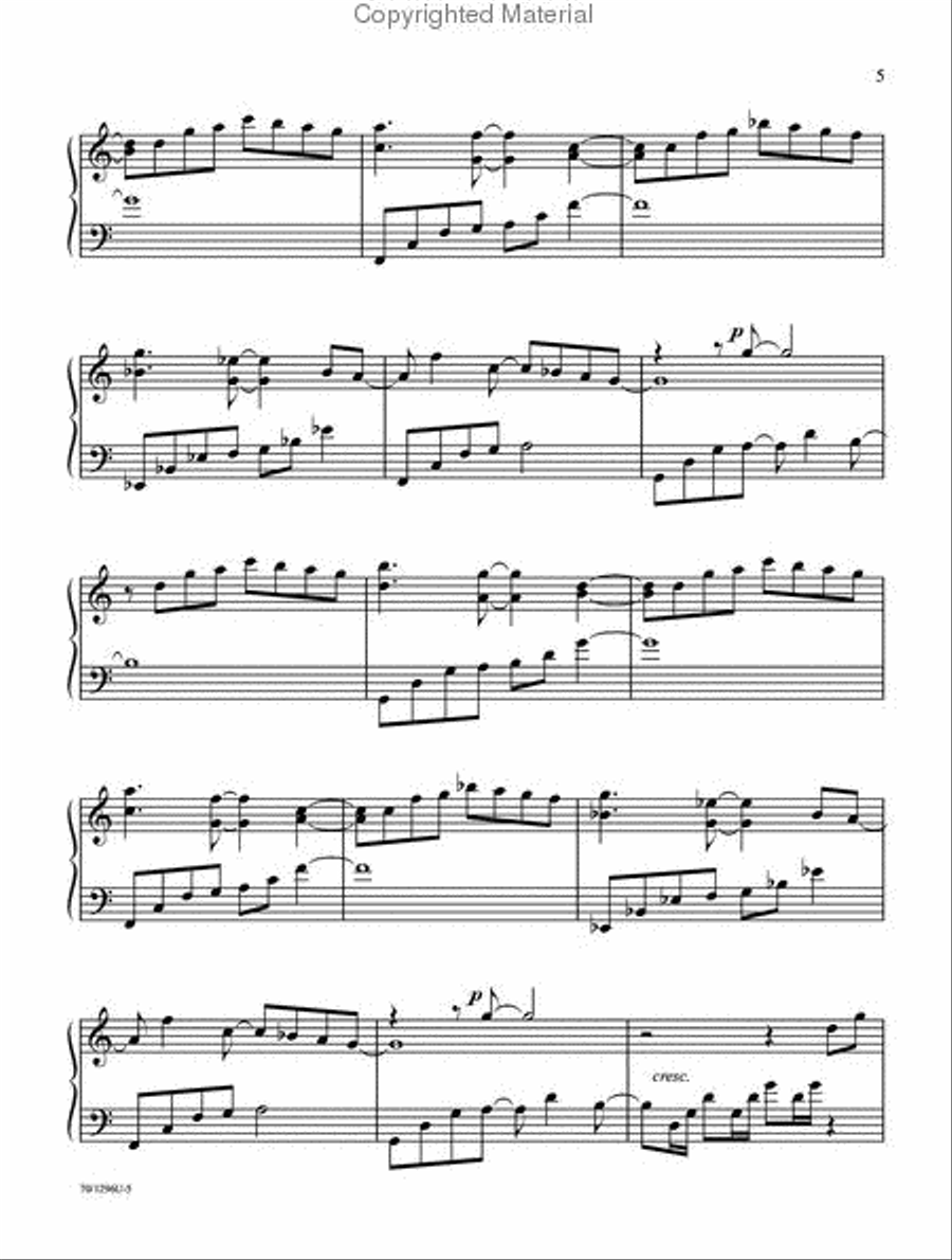 Waters of Life Piano Solo scores gallery preview page 4