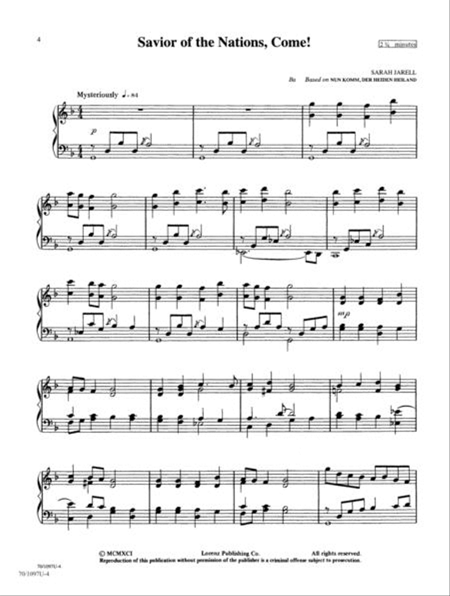 The Pianist's Companion for the Church Year, Book I Piano Solo scores gallery preview page 4