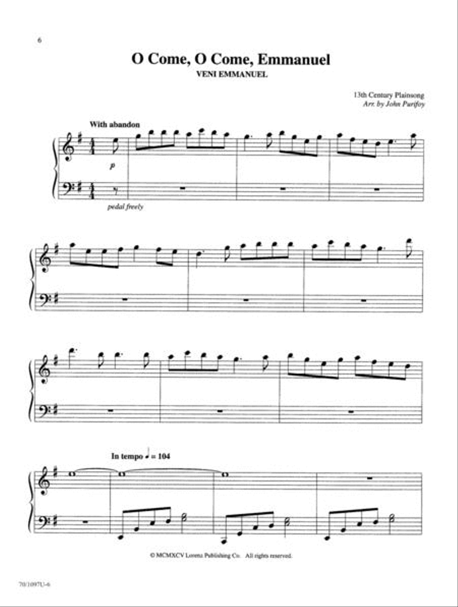 The Pianist's Companion for the Church Year, Book I Piano Solo scores gallery preview page 6
