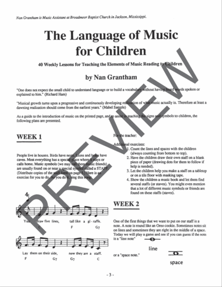 The Language of Music for Children Set I Book Texts scores gallery preview page 2