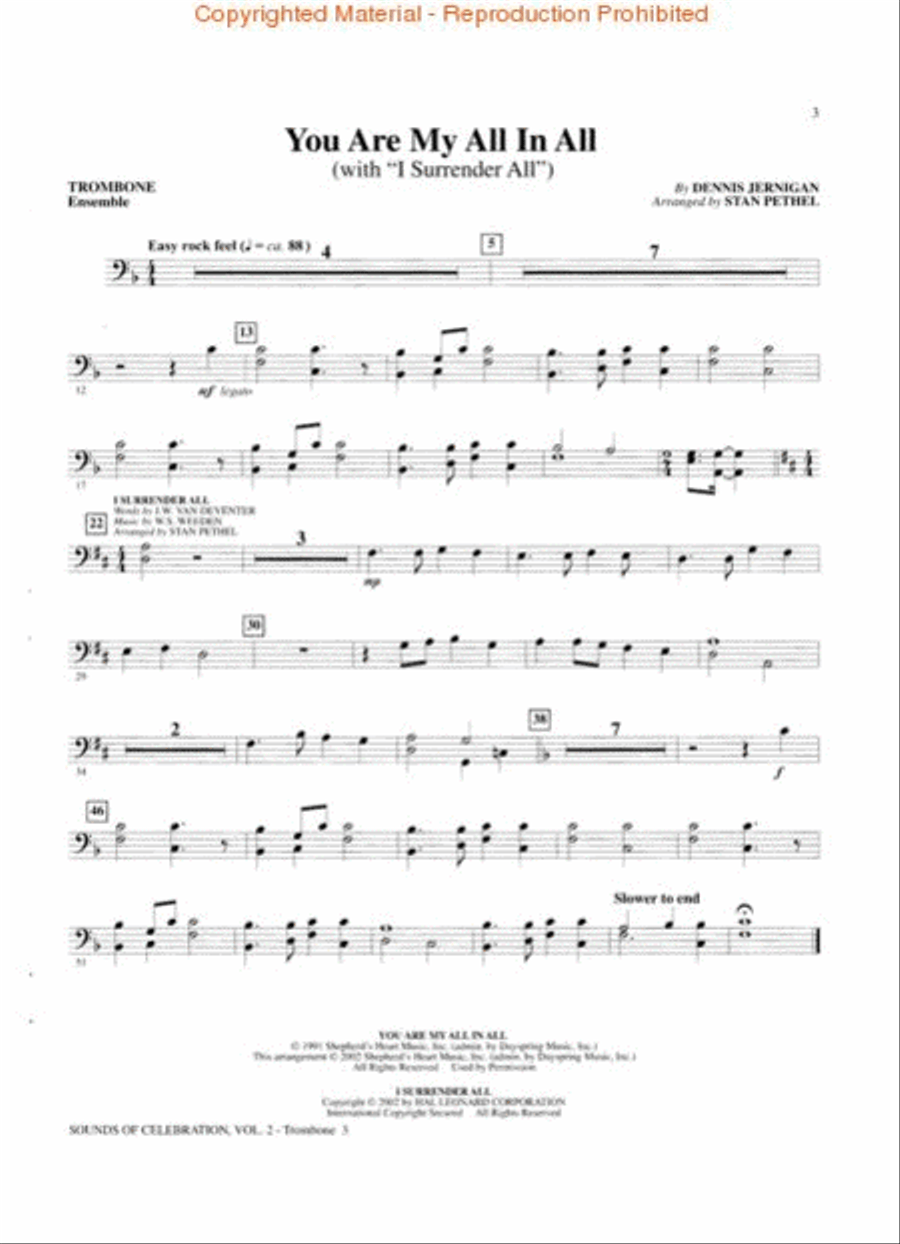 Sounds of Celebration – Volume 2 Trombone Solo scores gallery preview page 3