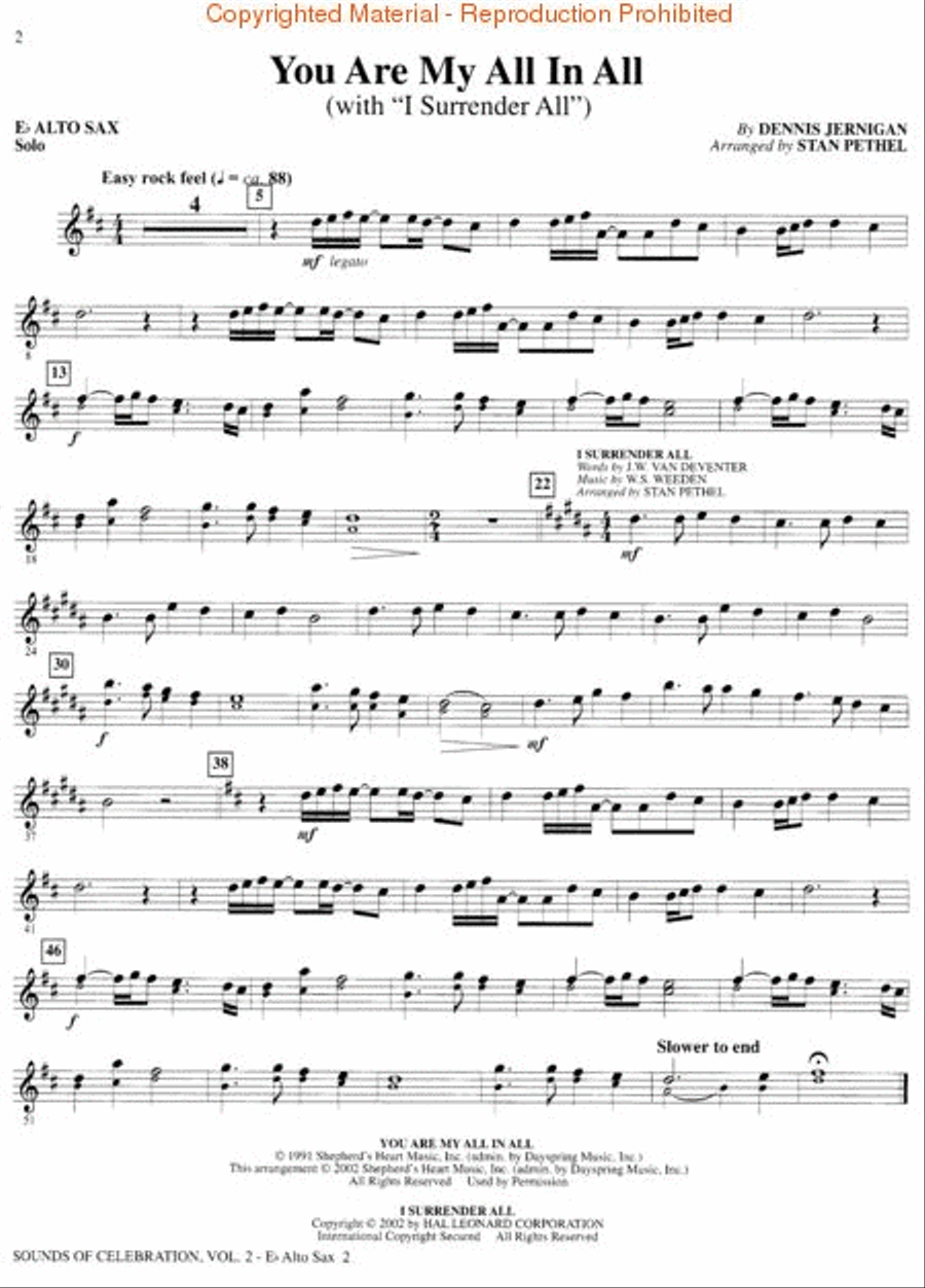 Sounds of Celebration (Volume Two) - Eb Alto Sax Alto Saxophone scores gallery preview page 2