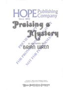 Praising a Mystery Hymn Texts scores gallery preview page 3