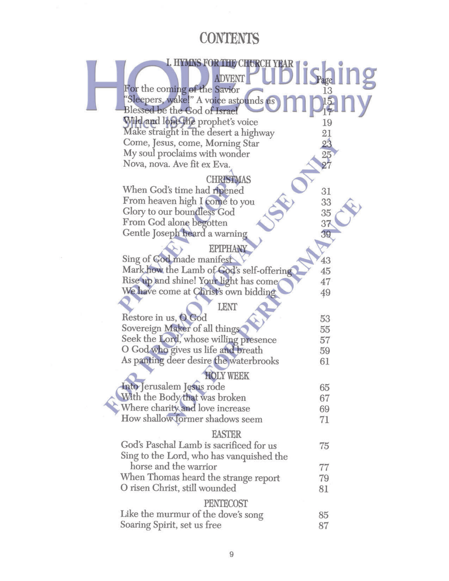 A Year of Grace A Year of Grace Hymn Texts scores gallery preview page 3