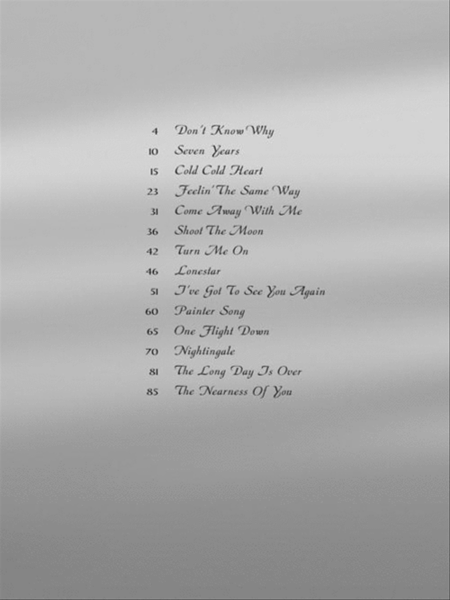 Norah Jones – Come Away with Me Piano, Vocal, Guitar scores gallery preview page 4