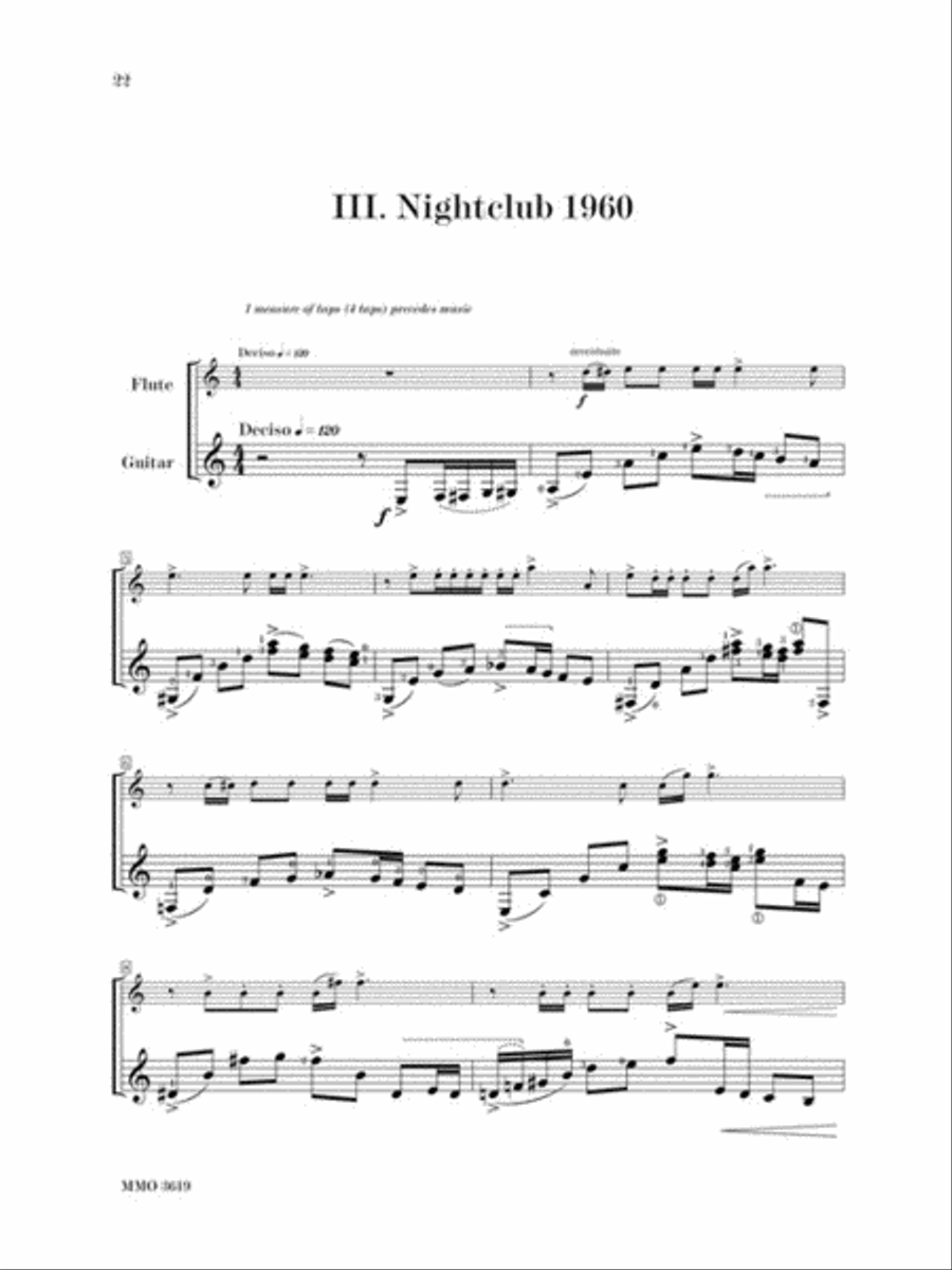 Astor Piazzolla - Histoire Du Tango and Other Latin Classics for Guitar & Flute Flute scores gallery preview page 4