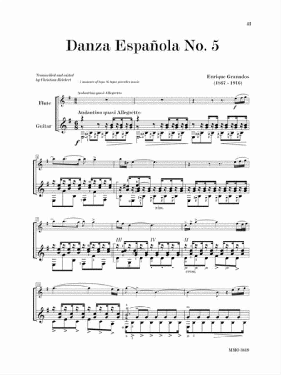 Astor Piazzolla - Histoire Du Tango and Other Latin Classics for Guitar & Flute Flute scores gallery preview page 5