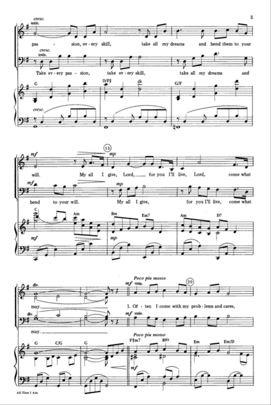 All That I Am All That I Am 4-Part scores gallery preview page 3