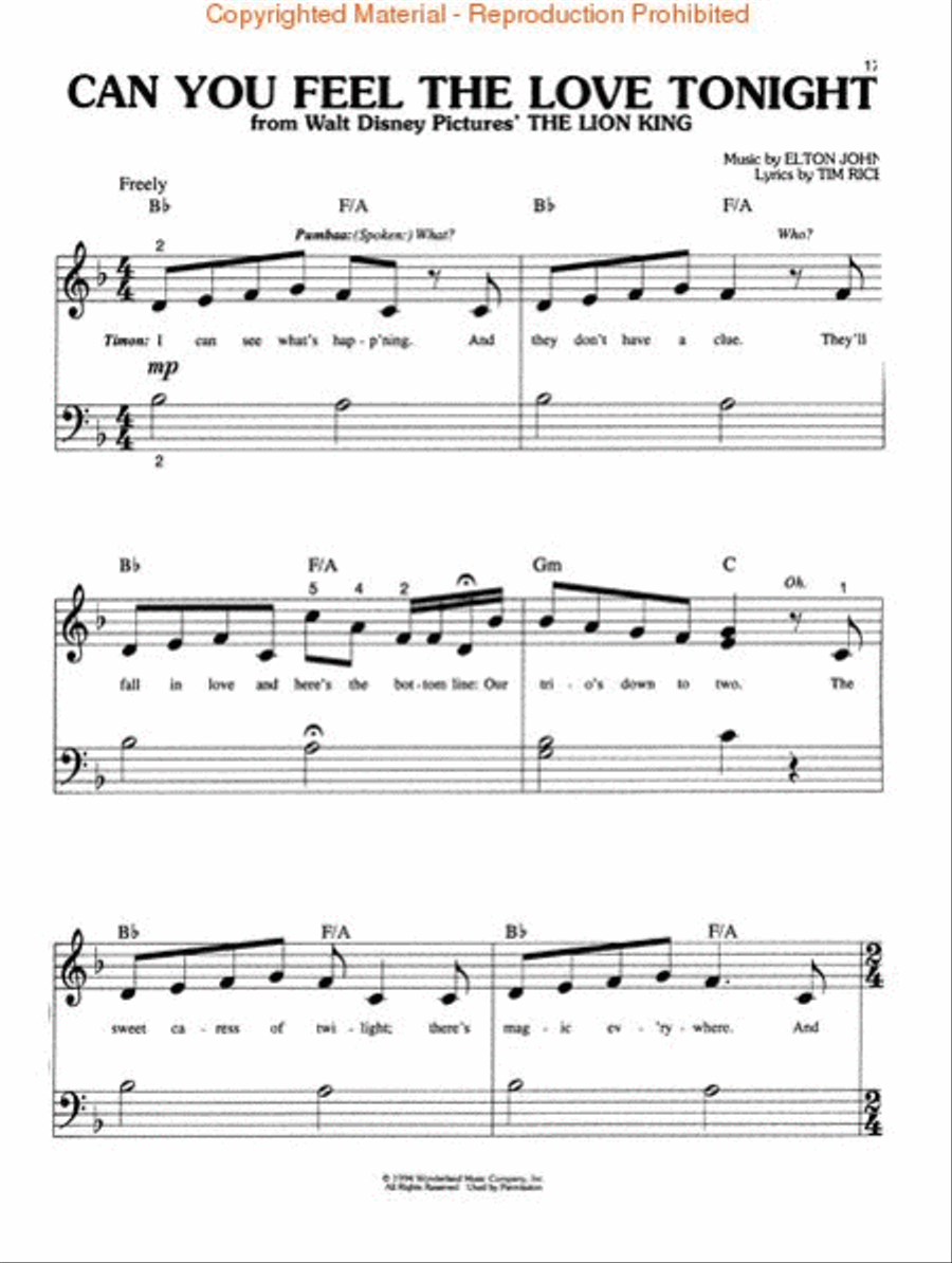 Disney's Princess Collection Complete Easy Piano scores gallery preview page 3