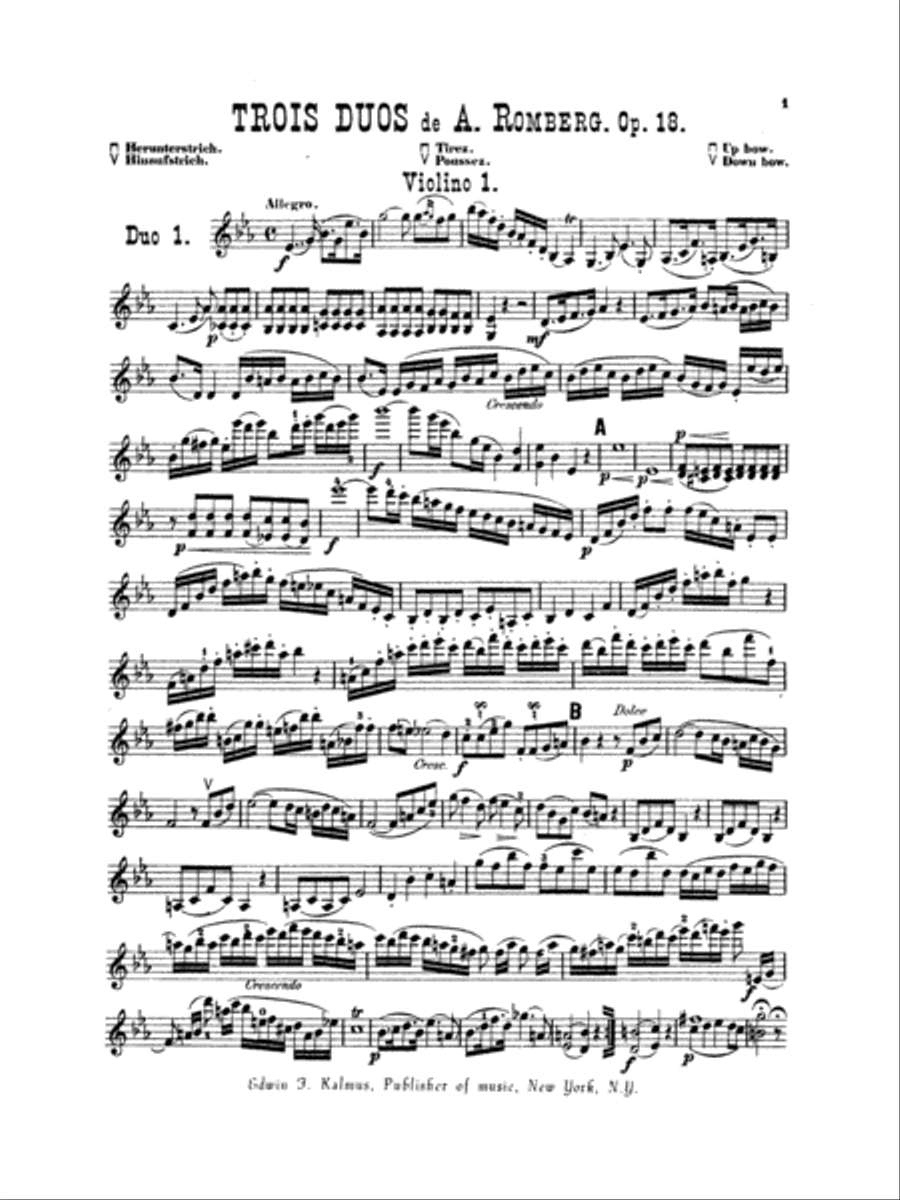 3 Duets, Op. 18