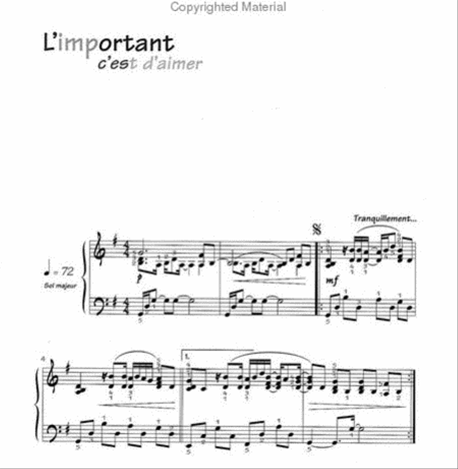 Recueil Crock Music Volume 1 Difficulty 7/8/9 (Pascal Obispo) Piano scores gallery preview page 6