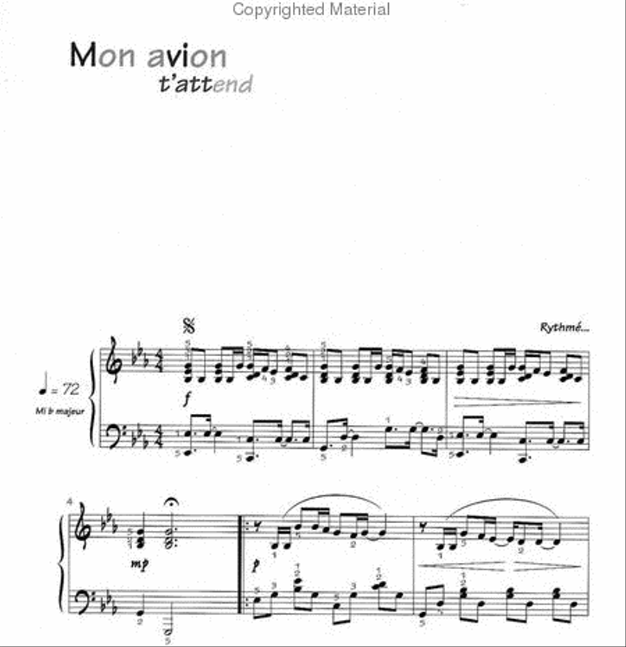 Recueil Crock Music Volume 1 Difficulty 7/8/9 (Pascal Obispo) Piano scores gallery preview page 8
