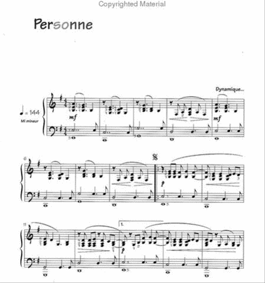 Recueil Crock Music Volume 1 Difficulty 7/8/9 (Pascal Obispo) Piano scores gallery preview page 9