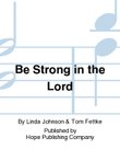Be Strong in the Lord