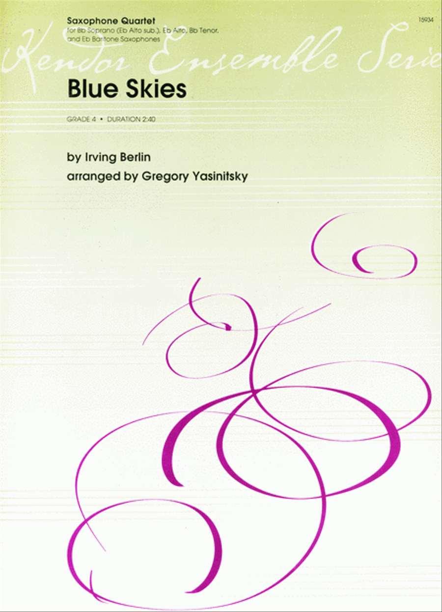 Blue Skies Brass Quintet scores gallery preview page 1