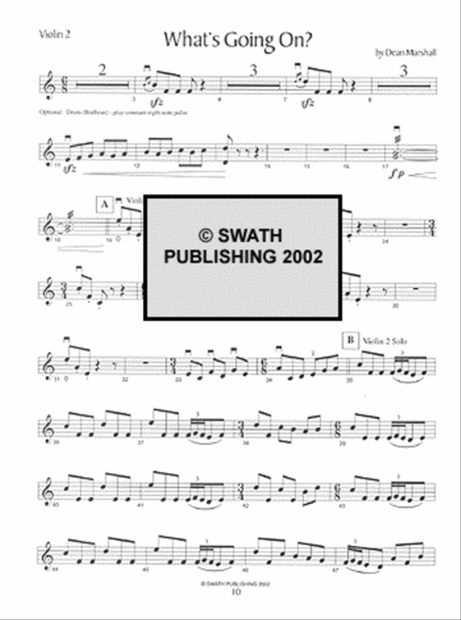 Barrage Volume 2 Violin scores gallery preview page 2