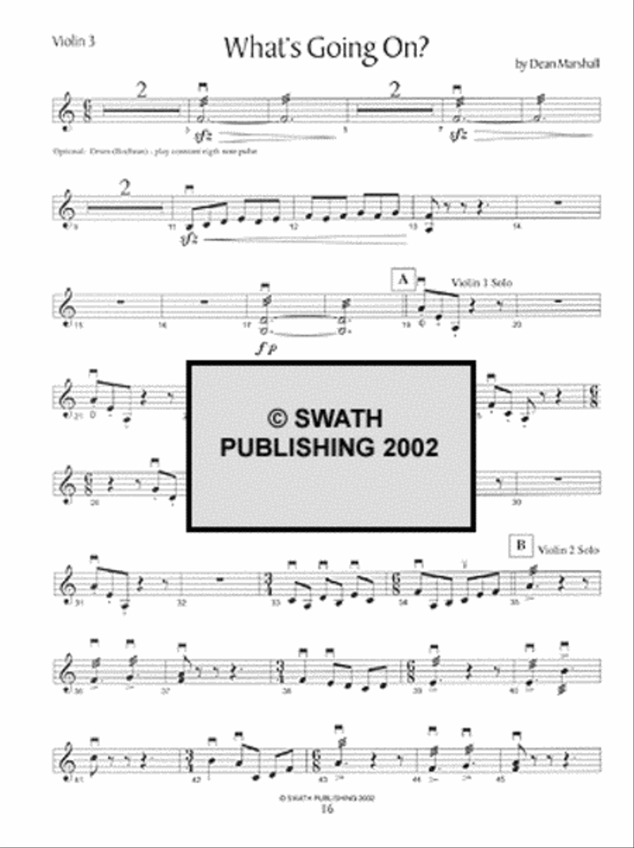 Barrage Volume 2 Violin scores gallery preview page 3