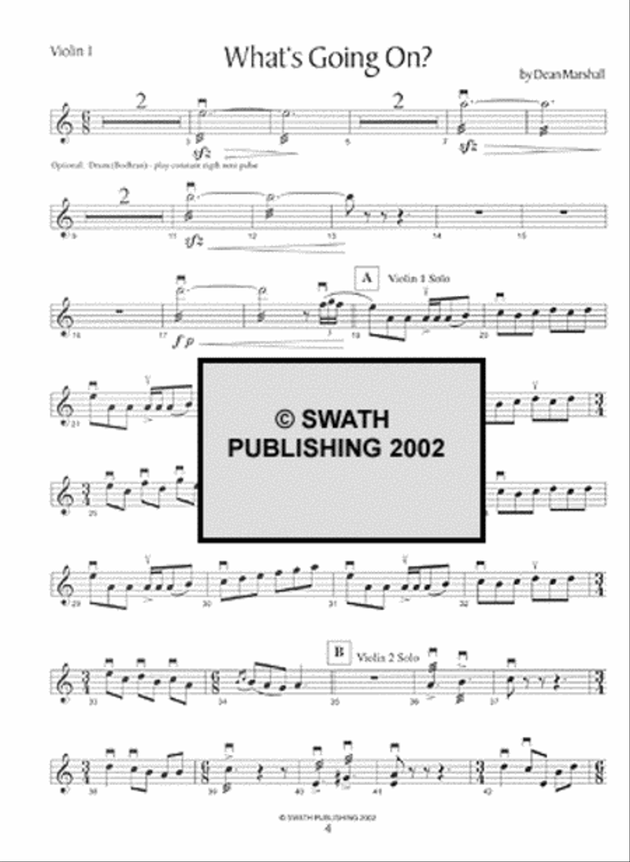 Barrage Volume 2 Violin scores gallery preview page 4