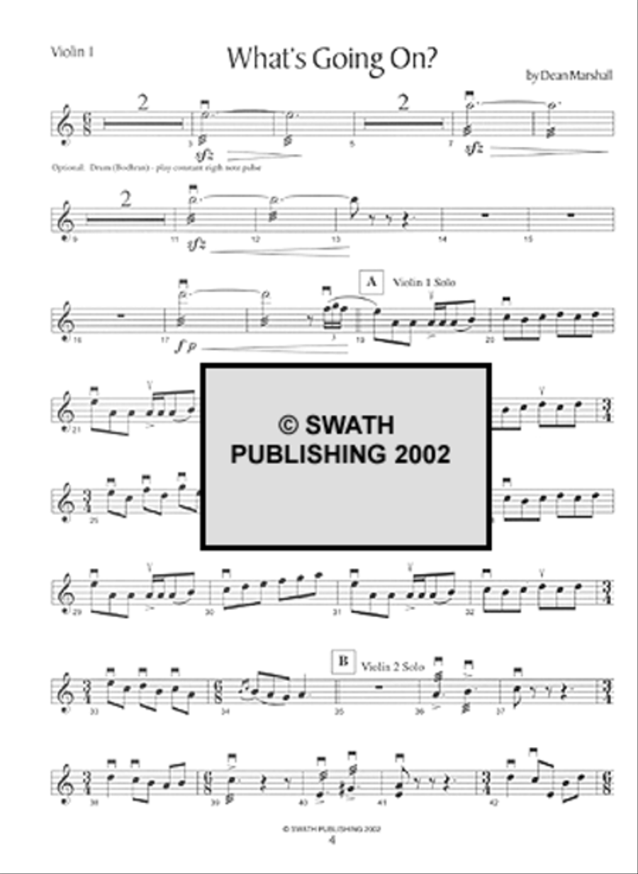 Barrage Volume 2 Violin scores gallery preview page 5