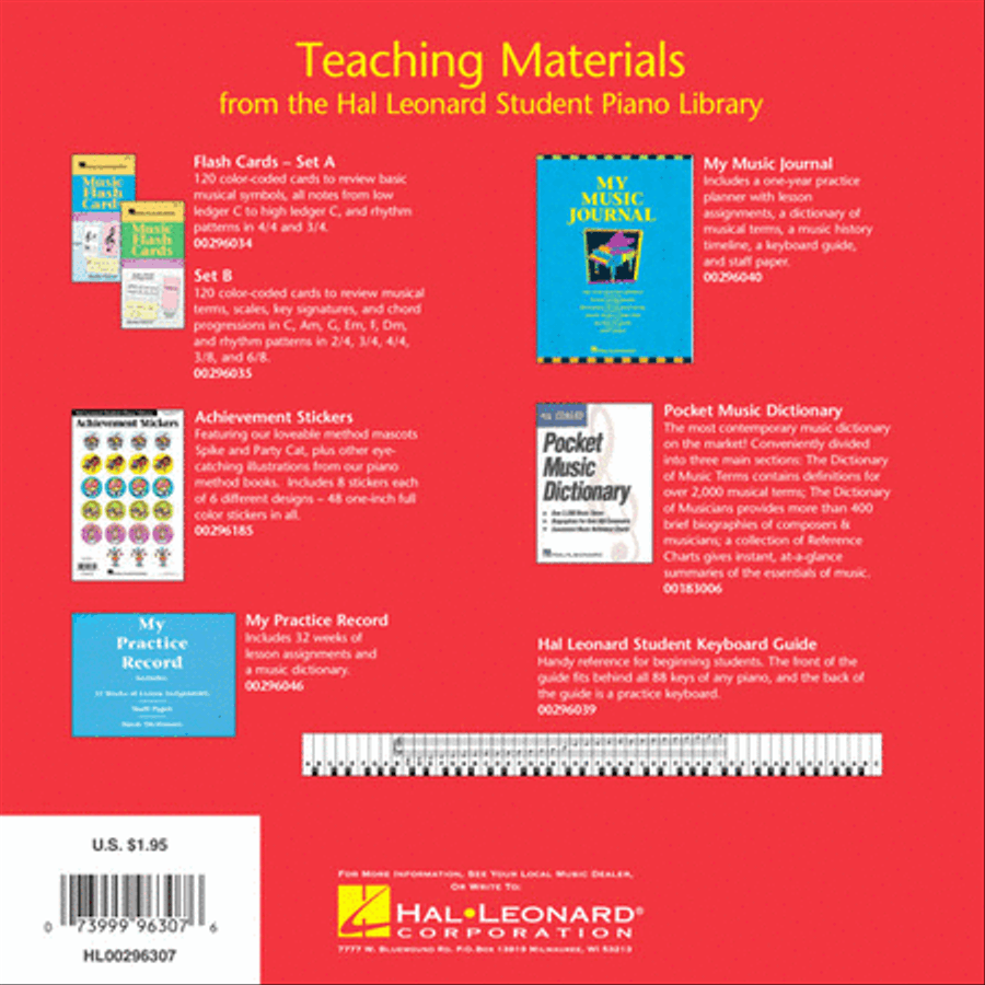 Hal Leonard Student Piano Library Music Manuscript Paper – Wide Staff Piano Method scores gallery preview page 5