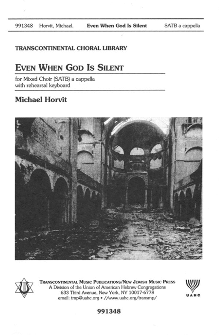 Even When God Is Silent 4-Part scores gallery preview page 1