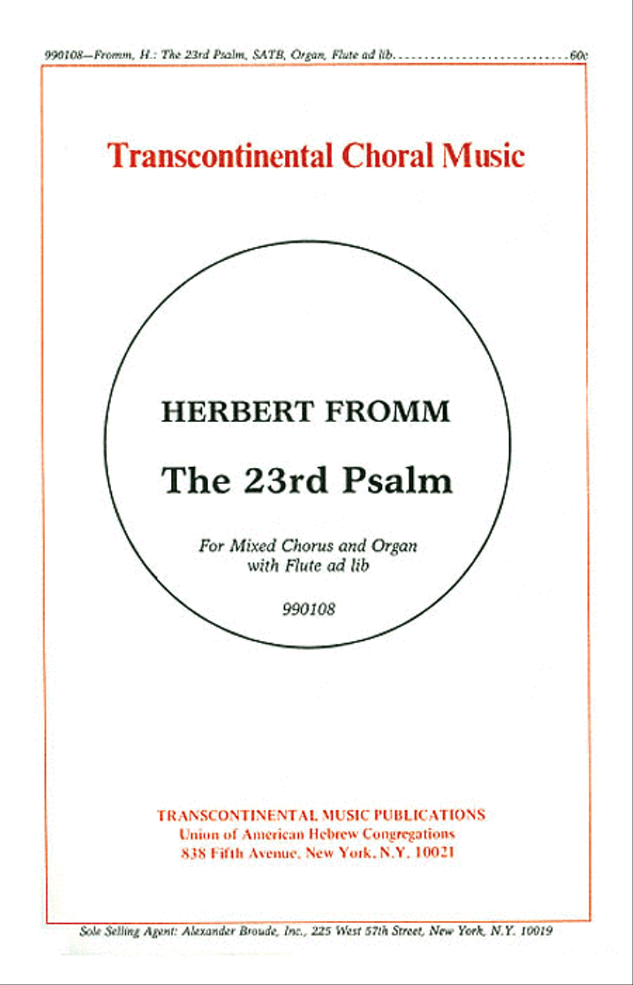 The 23rd Psalm 4-Part scores gallery preview page 1