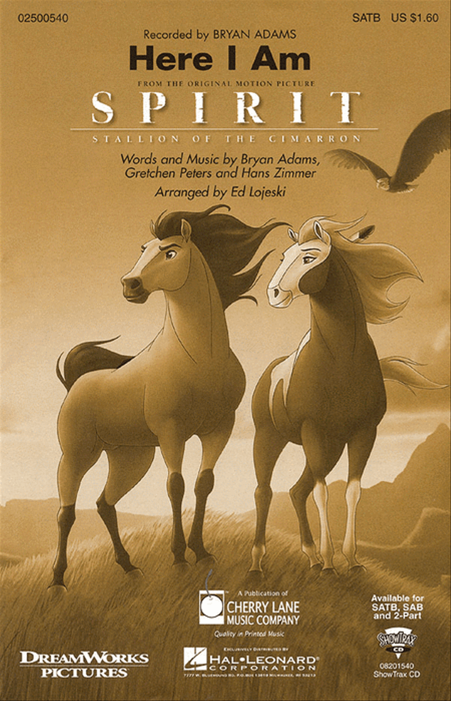Here I Am (from Spirit: Stallion of the Cimarron) 4-Part scores gallery preview page 1