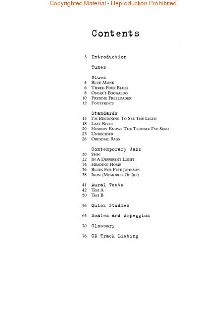 Jazz Piano – Level 4 Piano, Vocal scores gallery preview page 2