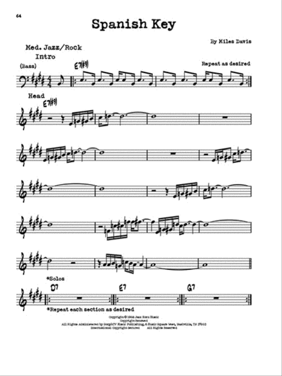Miles Davis Real Book Piano scores gallery preview page 5