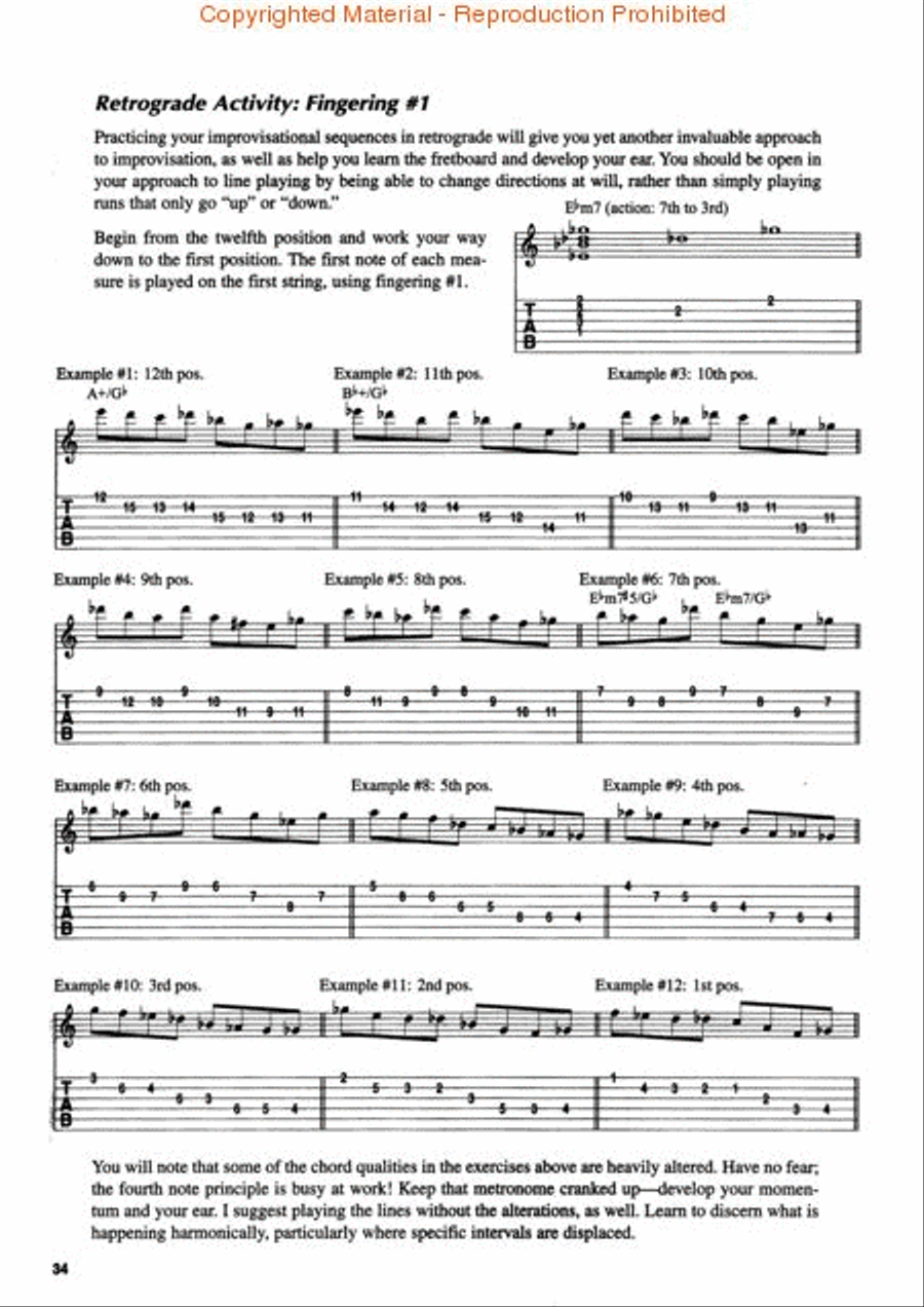 Gateway to Guitar Improvisation Guitar Tablature scores gallery preview page 2