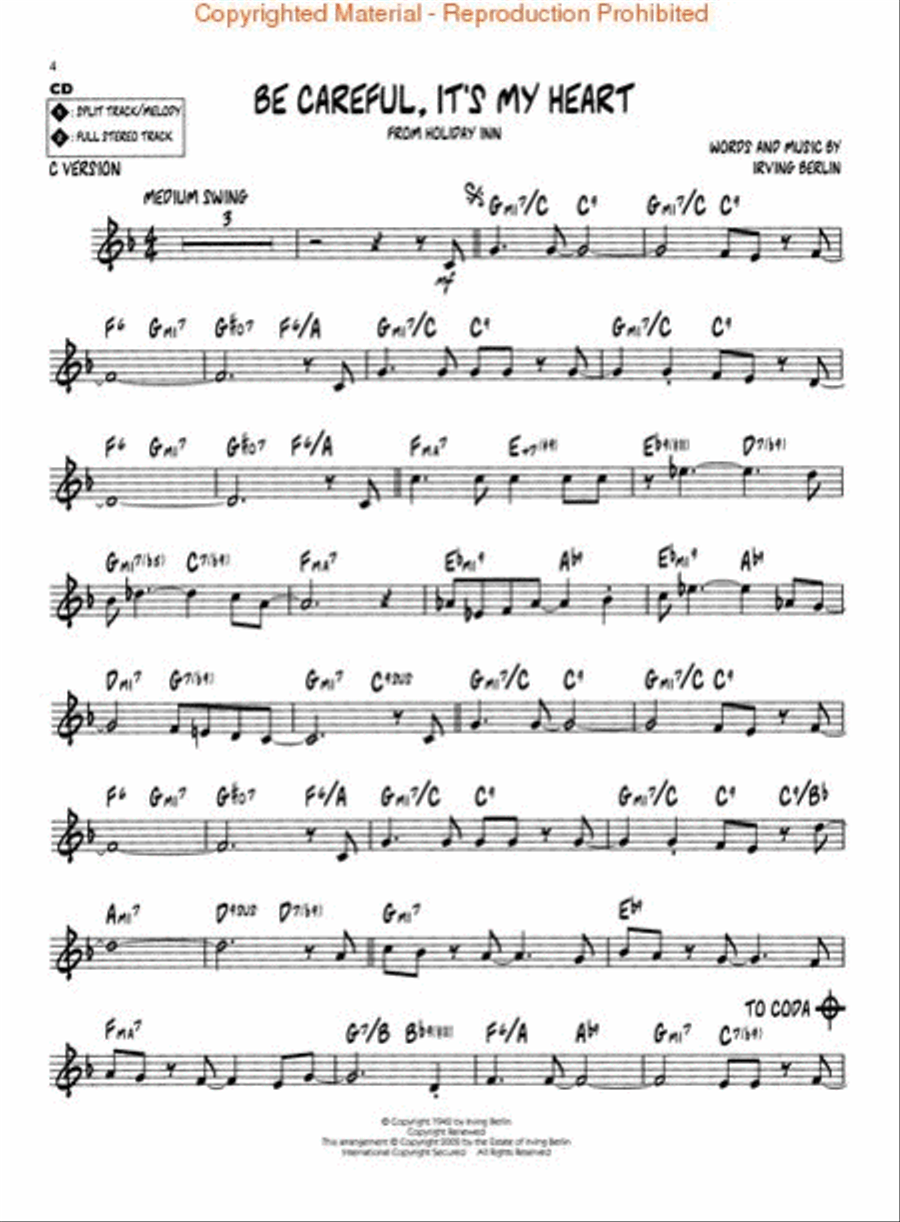 Irving Berlin C Instrument scores gallery preview page 2