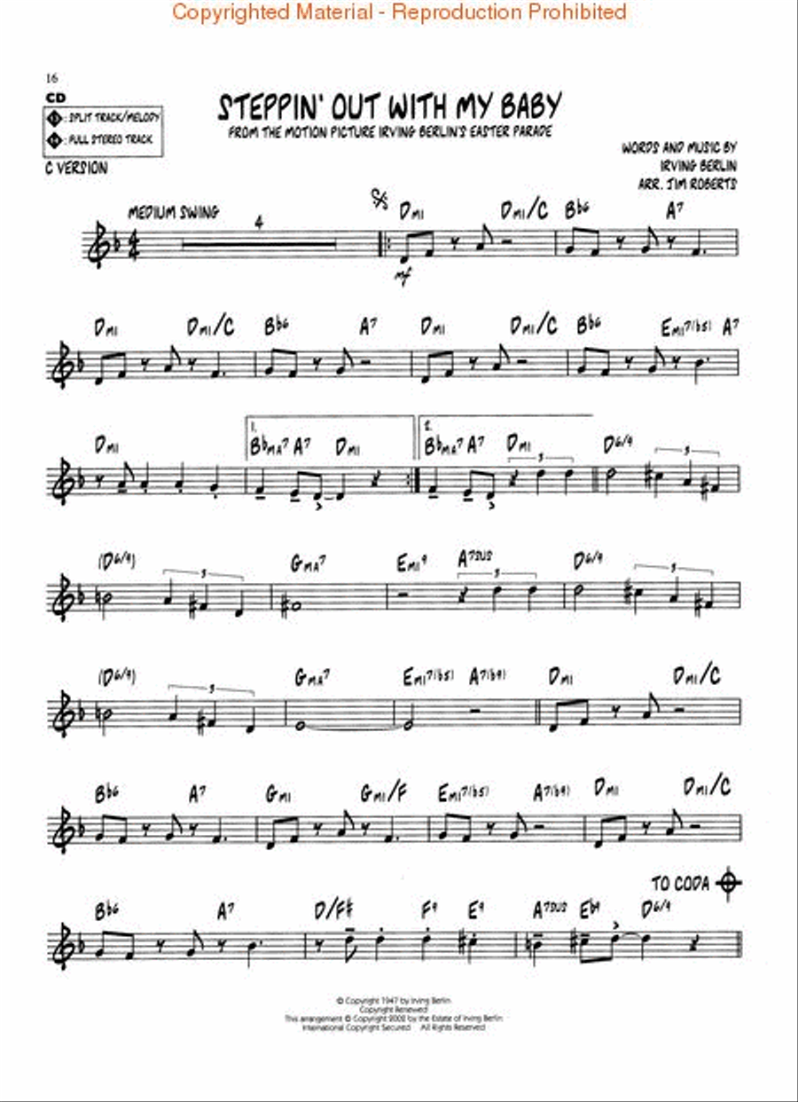 Irving Berlin C Instrument scores gallery preview page 4