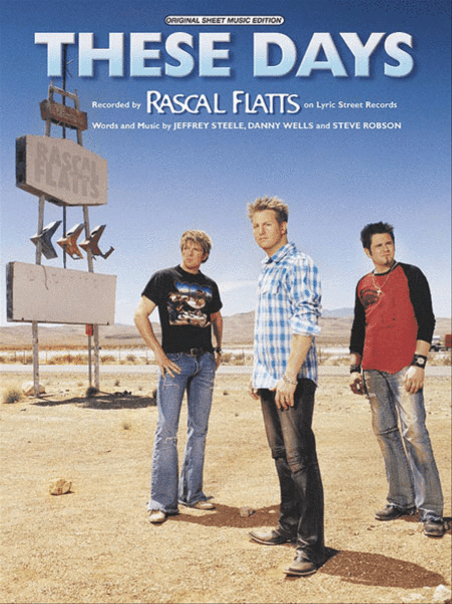 These Days Piano, Vocal, Guitar scores gallery preview page 1