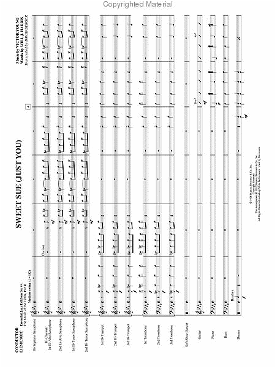 Sweet Sue, Just You Jazz Ensemble scores gallery preview page 2