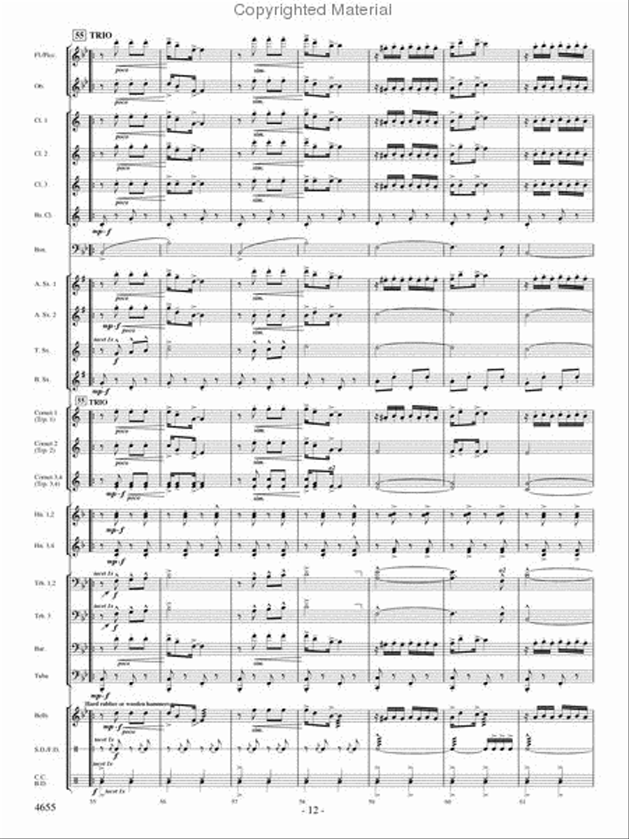 Lassus Trombone Lassus Trombone Concert Band scores gallery preview page 11