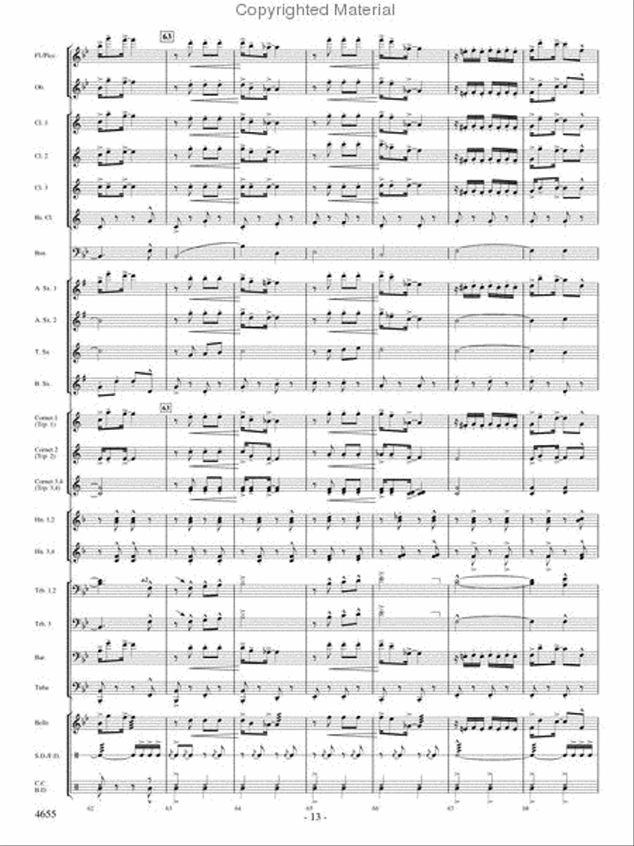 Lassus Trombone Lassus Trombone Concert Band scores gallery preview page 12