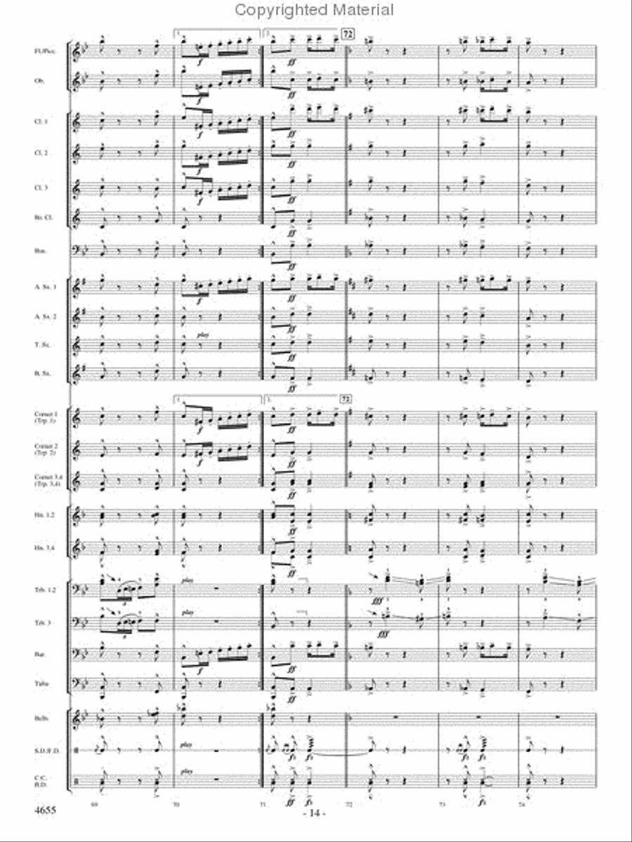 Lassus Trombone Lassus Trombone Concert Band scores gallery preview page 13