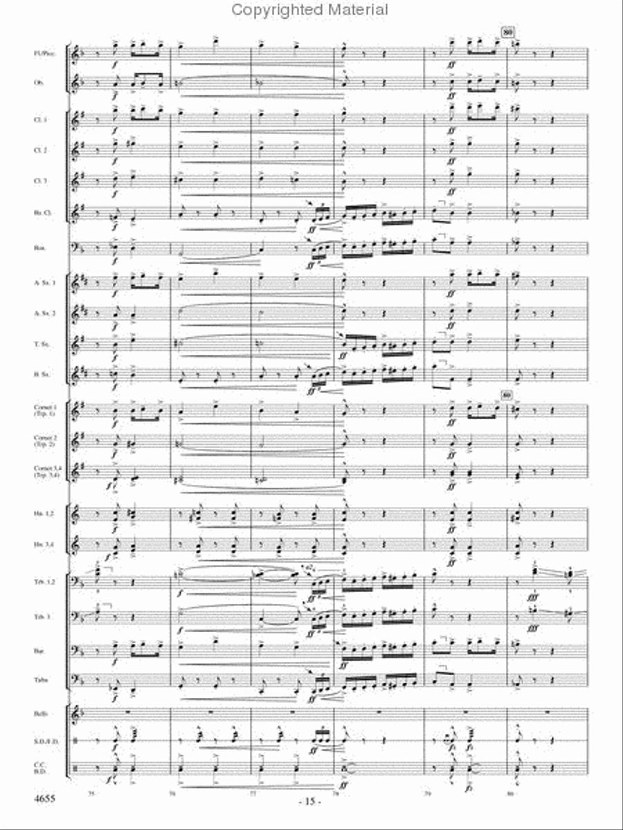 Lassus Trombone Lassus Trombone Concert Band scores gallery preview page 14
