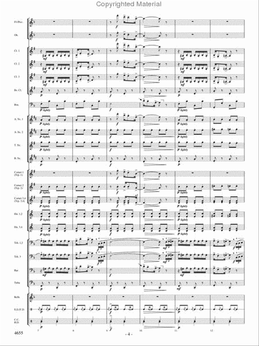 Lassus Trombone Lassus Trombone Concert Band scores gallery preview page 3