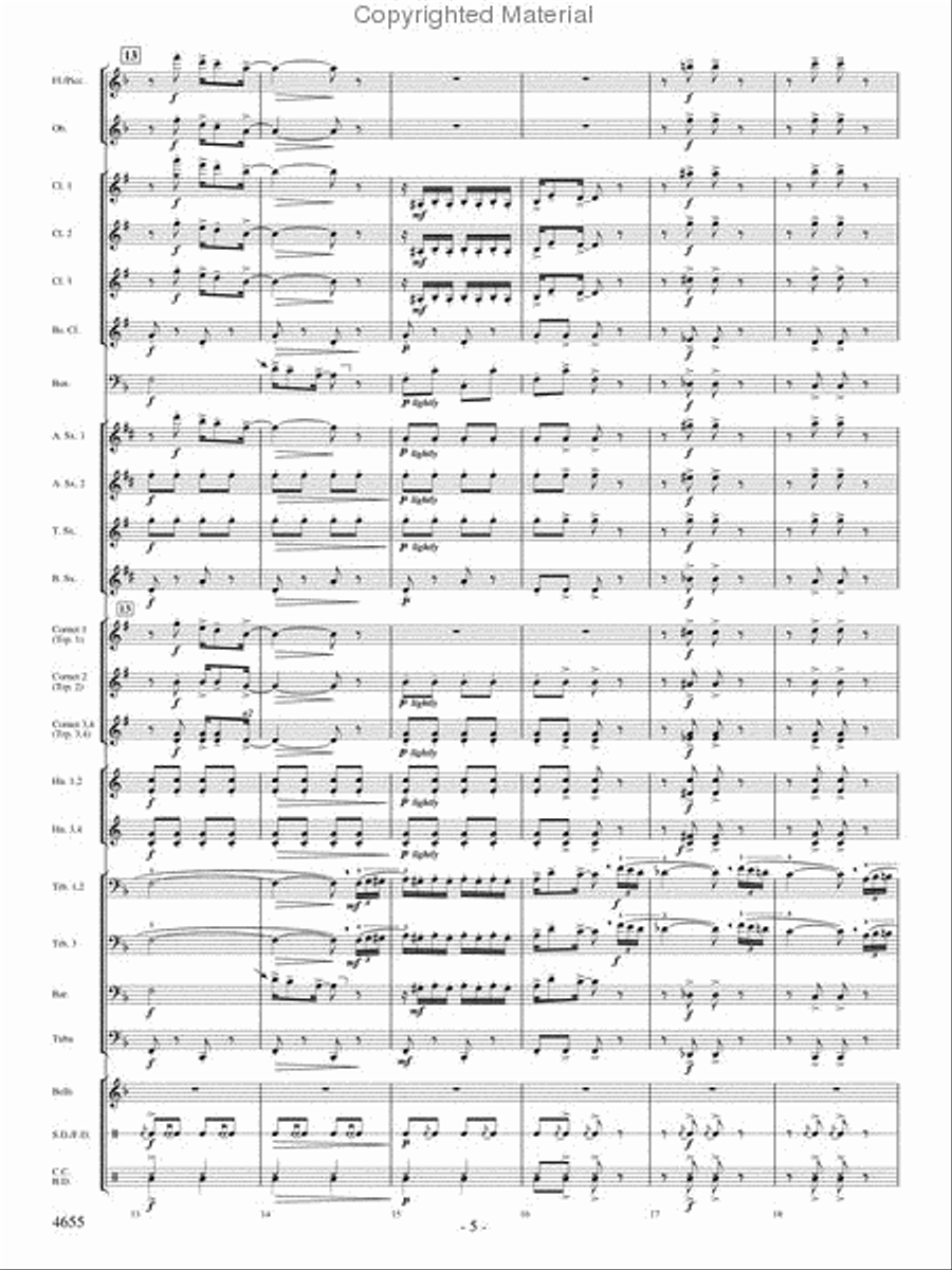 Lassus Trombone Lassus Trombone Concert Band scores gallery preview page 4