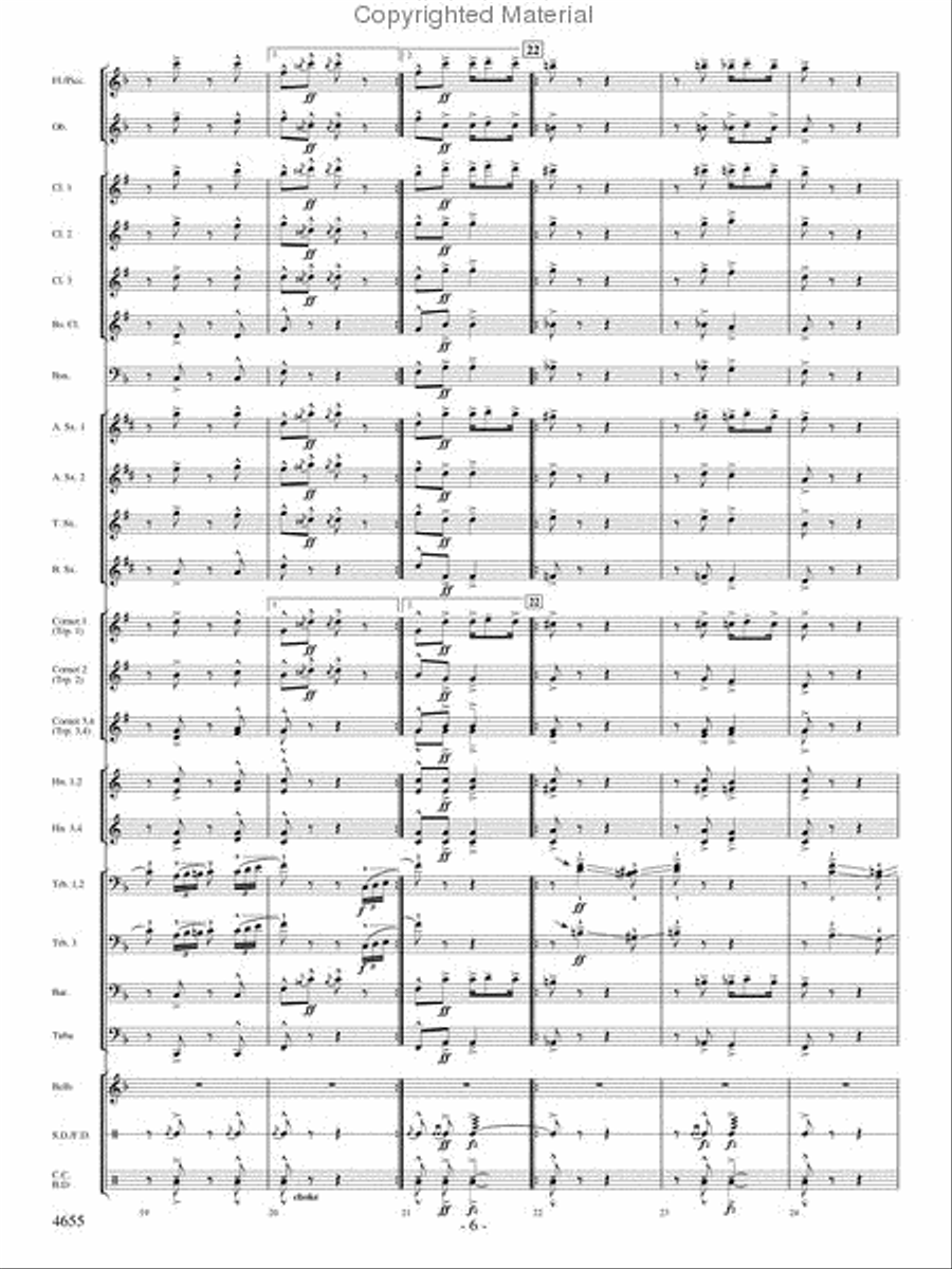 Lassus Trombone Lassus Trombone Concert Band scores gallery preview page 5